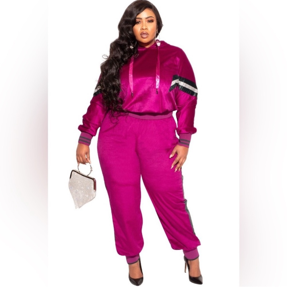 Women's Magenta Pantsuit
